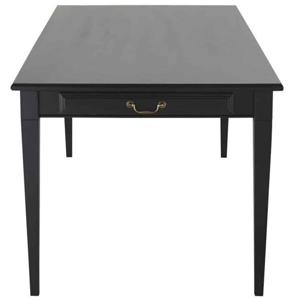 Masă lemn masiv Dining Noir RAL 9016 L90xA70xH78cm