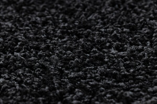 Covor, Traversa SOFFI shaggy 5cm negru - pentru bucătărie, hol și coridor