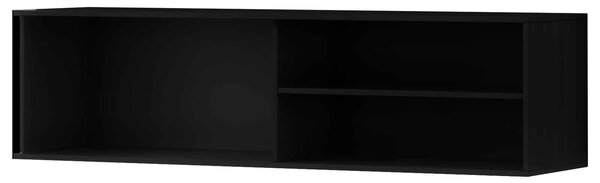 Comodă TV lemn masiv Suspendată Sia Negru, 150 × 40 × 40 cm
