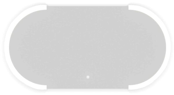 Oglindă lemn masiv cu iluminare LED si acționare touch 120x60cm
