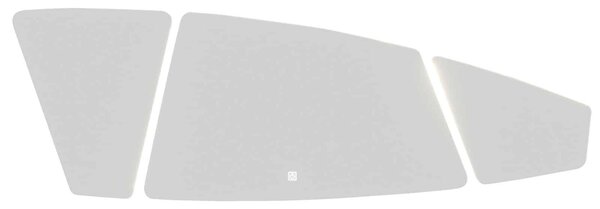 Oglindă lemn masiv cu iluminare LED si acționare touch 150x42cm