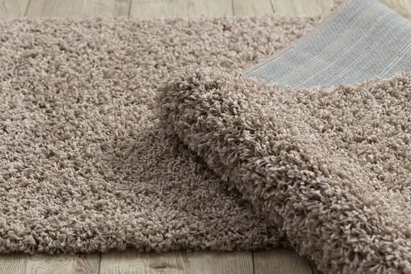 Covor, Traversa SOFFI shaggy 5cm bej - pentru bucătărie, hol și coridor