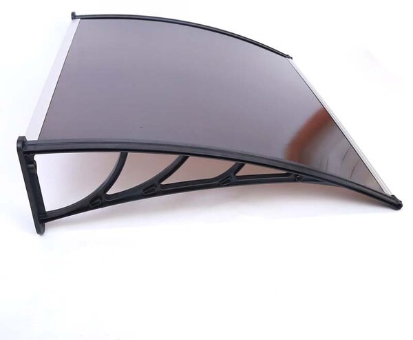 Copertina usa, 120x80 cm, accesorii montaj, protectie UV, policarbonat, maro