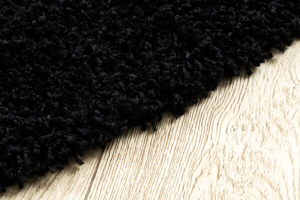 Covor SOFFI cerc shaggy 5cm negru