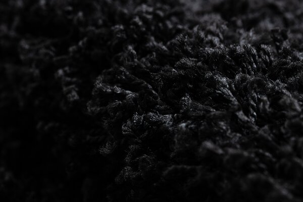Covor SOFFI cerc shaggy 5cm negru