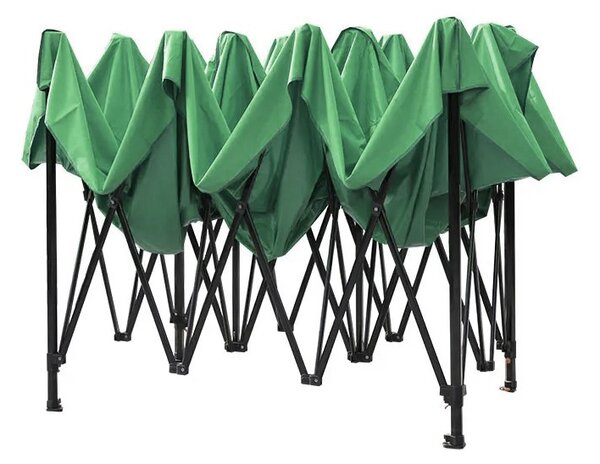 Cort gradina quick tent, 3x3x3 m, 3 pereti laterali, structura metalica, impermeabil, verde
