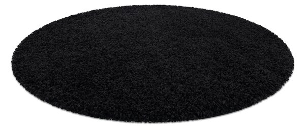 Covor SOFFI cerc shaggy 5cm negru