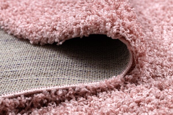 Covor SOFFI cerc shaggy 5cm roz