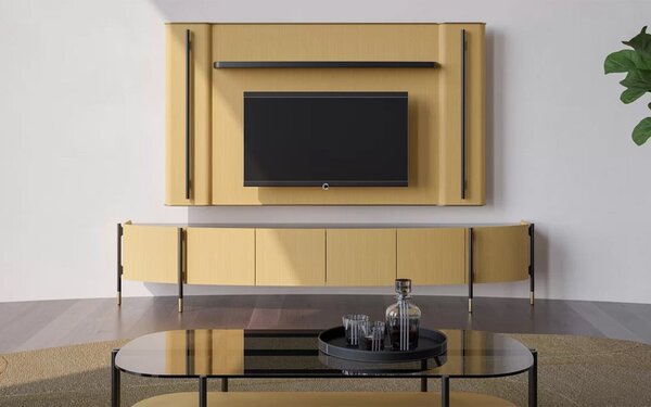 Set lemn masiv nuc Unitate TV Marquesa