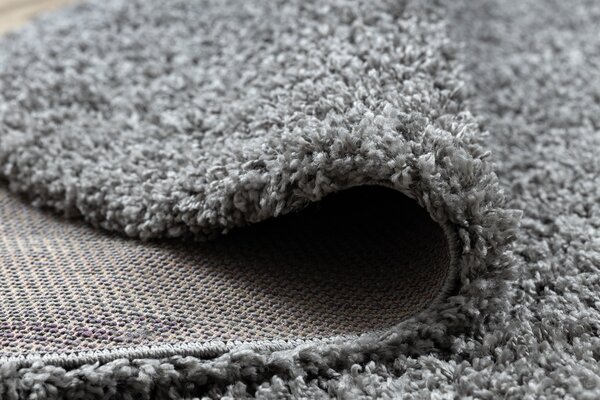 Covor SOFFI cerc shaggy 5cm gri