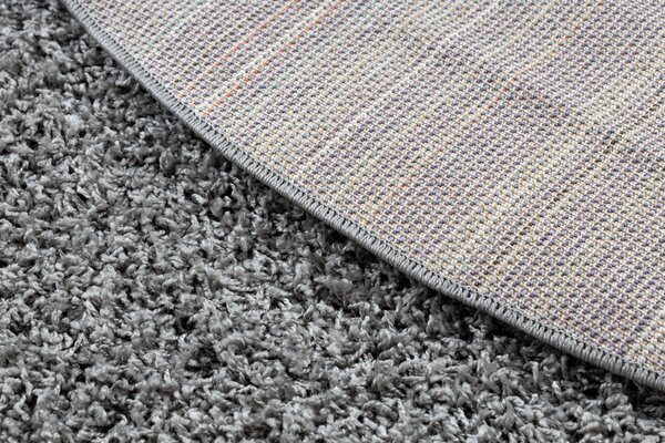 Covor SOFFI cerc shaggy 5cm gri