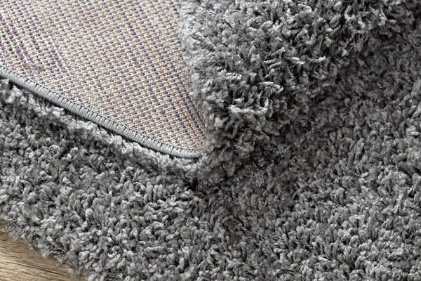 Covor SOFFI cerc shaggy 5cm gri