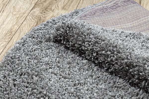 Covor SOFFI cerc shaggy 5cm gri
