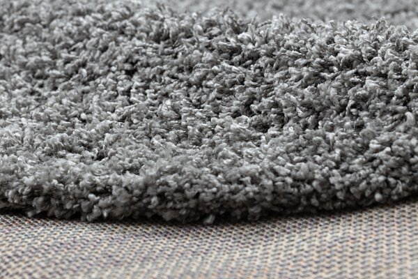 Covor SOFFI cerc shaggy 5cm gri