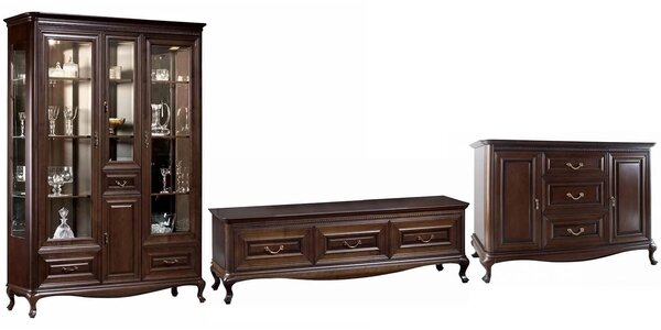 Set lemn masiv nuc Living Vanessa 3 Piese 445cm