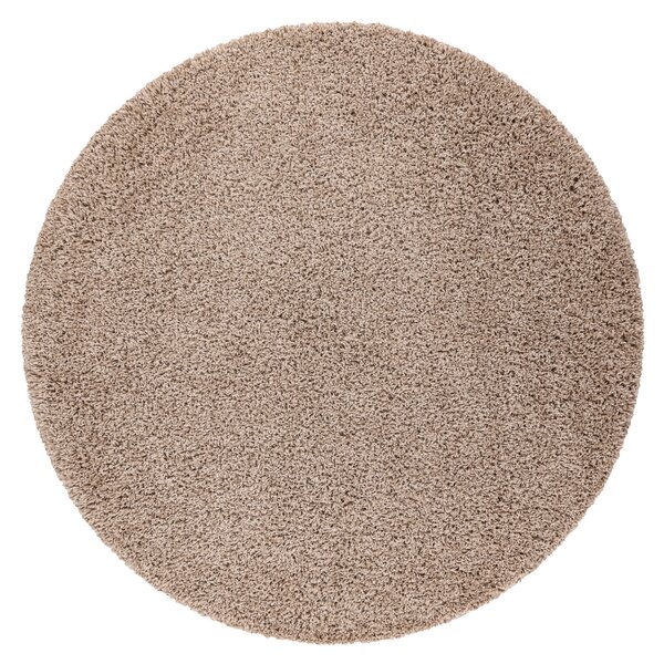 Covor SOFFI cerc shaggy 5cm bej