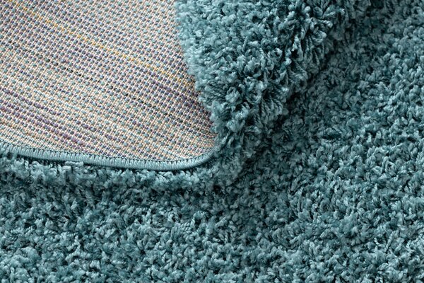 Covor SOFFI cerc shaggy 5cm albastru