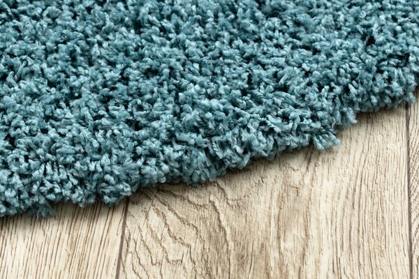Covor SOFFI cerc shaggy 5cm albastru