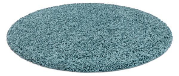 Covor SOFFI cerc shaggy 5cm albastru
