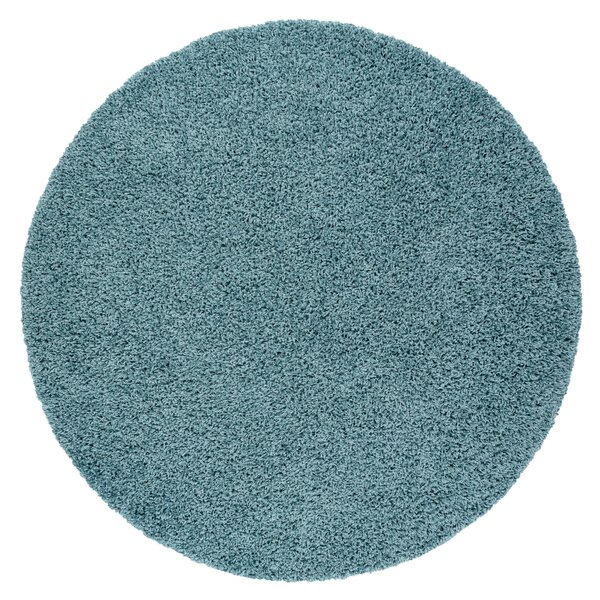 Covor SOFFI cerc shaggy 5cm albastru