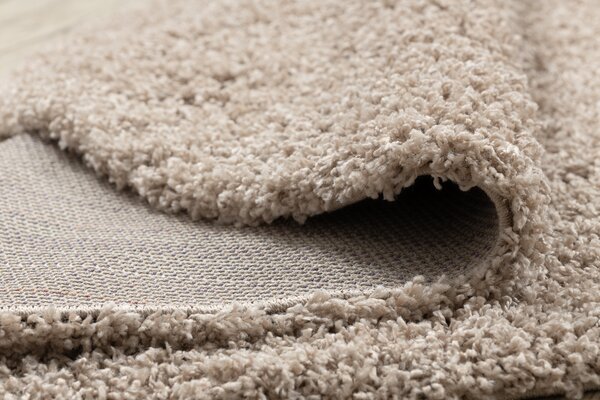 Covor SOFFI cerc shaggy 5cm bej