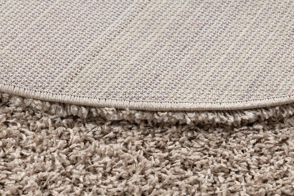 Covor SOFFI cerc shaggy 5cm bej