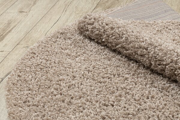 Covor SOFFI cerc shaggy 5cm bej