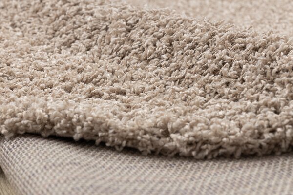 Covor SOFFI cerc shaggy 5cm bej