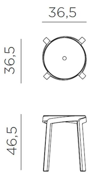 Scaun de Bar, Exterior, Nardi - Stack Mini