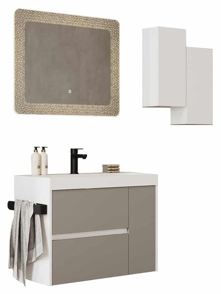 Set lemn masiv Mobilier Baie Suspendat Paige Model P3