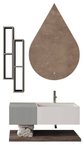 Set lemn masiv Mobilier Baie Suspendat Rimini Model R1