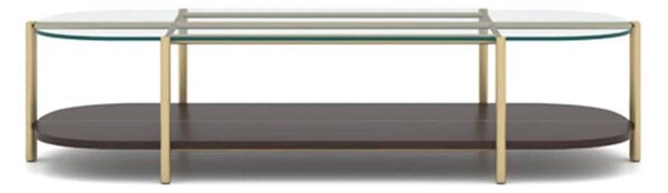 Masuta lemn masiv de Cafea Marquesa, 155 × 35 × 75 cm