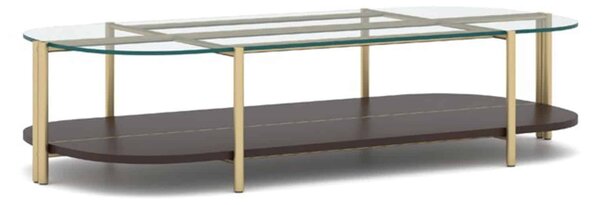 Masuta lemn masiv de Cafea Marquesa, 155 × 35 × 75 cm