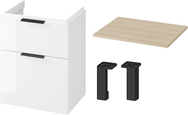 Set dulap Cersanit City S584-017-DSM, blat Cersanit Moduo S590-022, S599-0163, S584-033