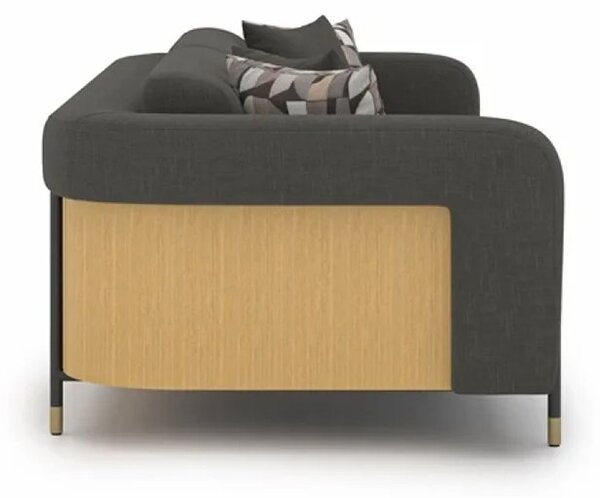 Canapea lemn masiv Marquesa 3 Locuri, 260 × 100 × 75 cm