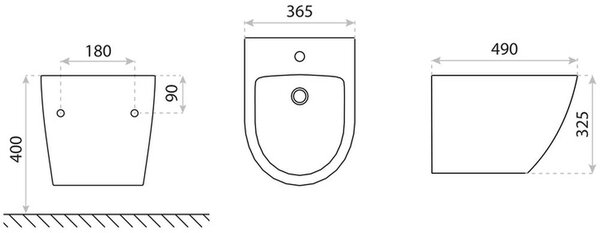 LaVita Sofi bideu agăţat alb 5900378325109