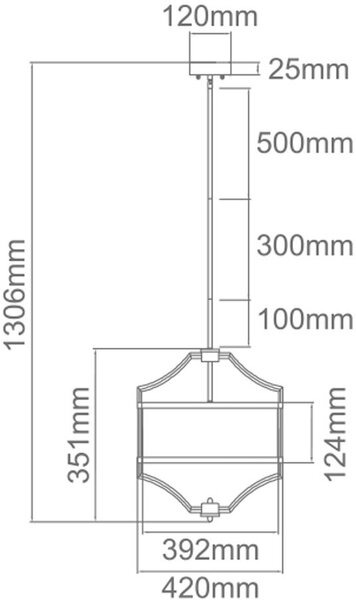 Open Design Stesso lampă de tavan 4x15 W negru-auriu OR84153