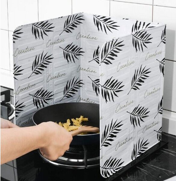 Suport protectie aragaz, reutilizabil, aluminiu, 83 x 32 cm
