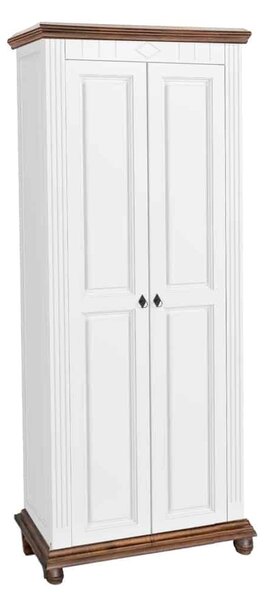 Dulap lemn masiv alb Hol Sonya -Maro, 71 × 41 × 193 cm