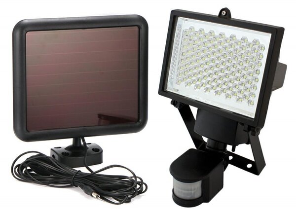 Lampa LED solara exterior, IP65, 120 leduri, unghi reglabil, 5500-6000K, 700lm, 1500mAh, 19,3 x 16,3 x 3cm, negru