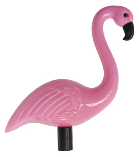 Set 3 lampi solare LED, grad protectie IP65, figurina flamingo, rezistenta interperii, 300mAh, 1,2V, 52,5 cm, roz