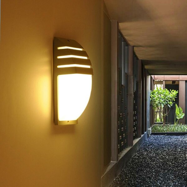 Lampa LED exterior, IP54, E27, 40W, 230V, 35,2 x 12,8 x 11,3cm, negru