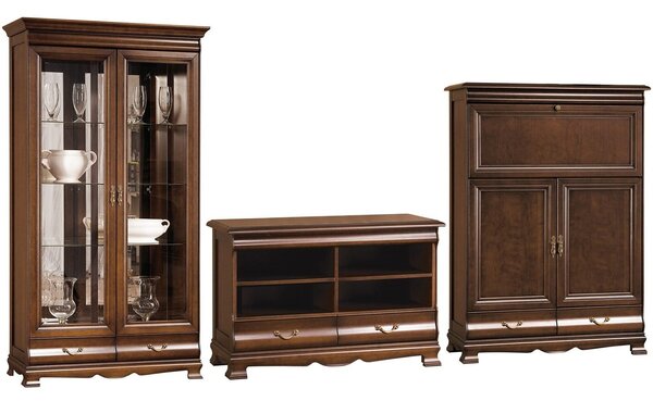 Set lemn masiv nuc Living Harper 3 Piese