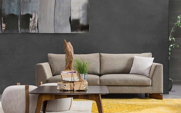 Canapea lemn masiv Panfilo, 230 × 85 × 101 cm