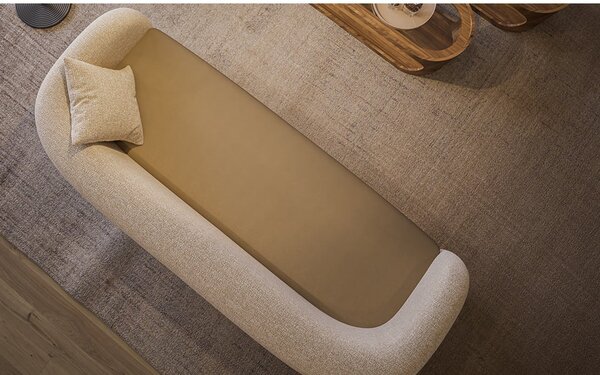 Canapea lemn masiv Carabella, 250 × 80 × 100 cm