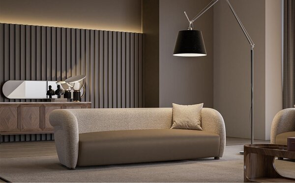 Canapea lemn masiv Carabella, 250 × 80 × 100 cm