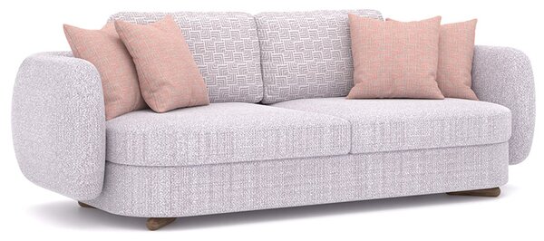 Canapea lemn masiv Calynda, 245 × 73 × 100 cm