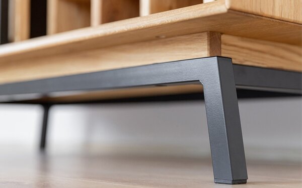 Comodă stejar masiv Bar Madison, 101 × 45 × 101 cm