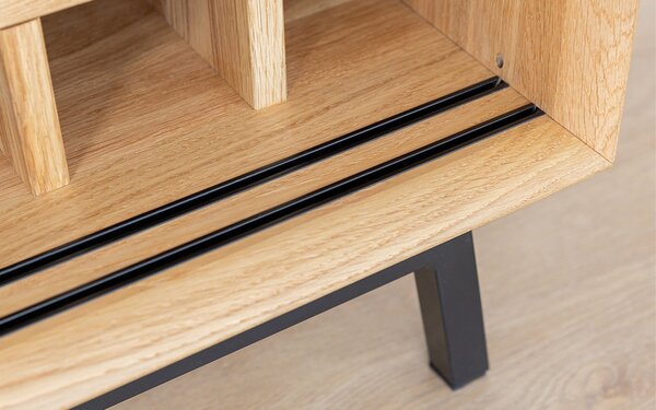 Comodă stejar masiv Bar Madison, 101 × 45 × 101 cm