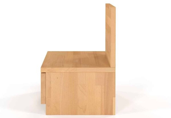 Noptieră lemn masiv natur Kirra Fag, 40 × 35 × 51 cm